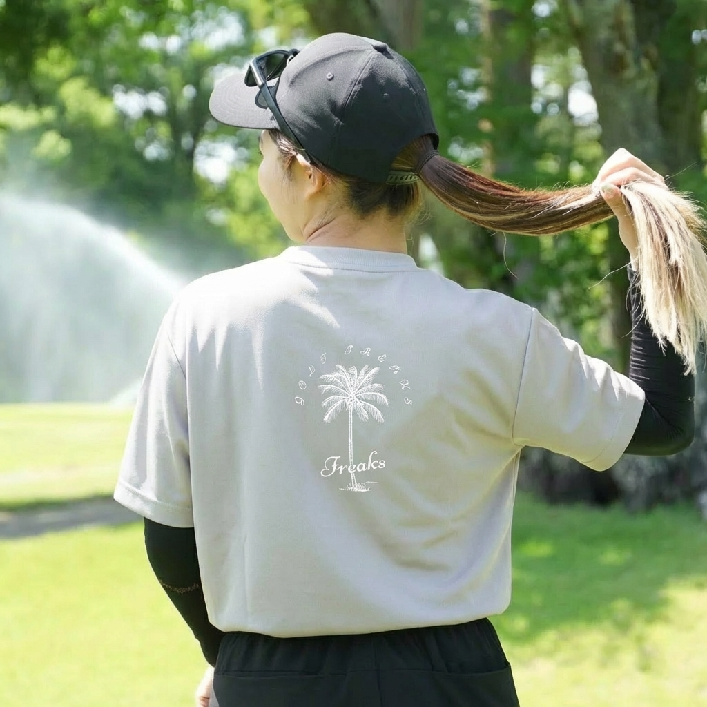 Sweat-proof Palm Tree Mockneck Shirts