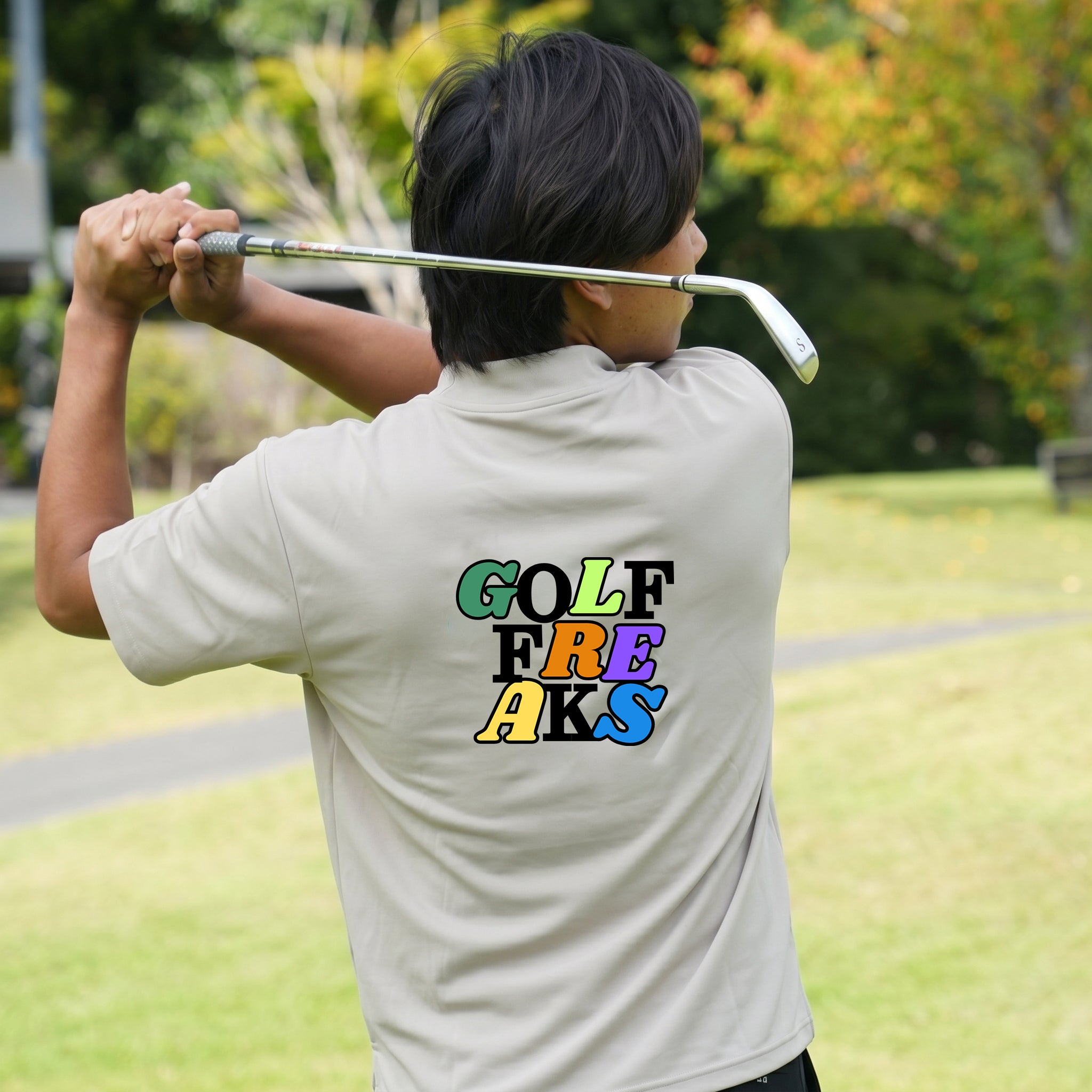 Sweat-proof Multi-color logo mock neck Shirts – GOLF FREAKS STORE