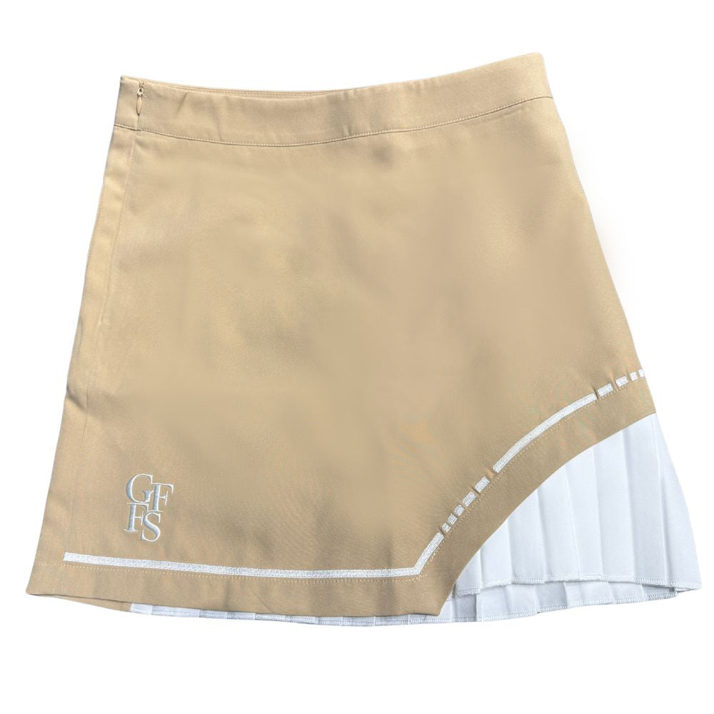 GFFS ロゴスカート Lサイズ 黒 未使用！GFFS logo skirt 黒 L ロゴ スカート プリーツ ゴルフ
