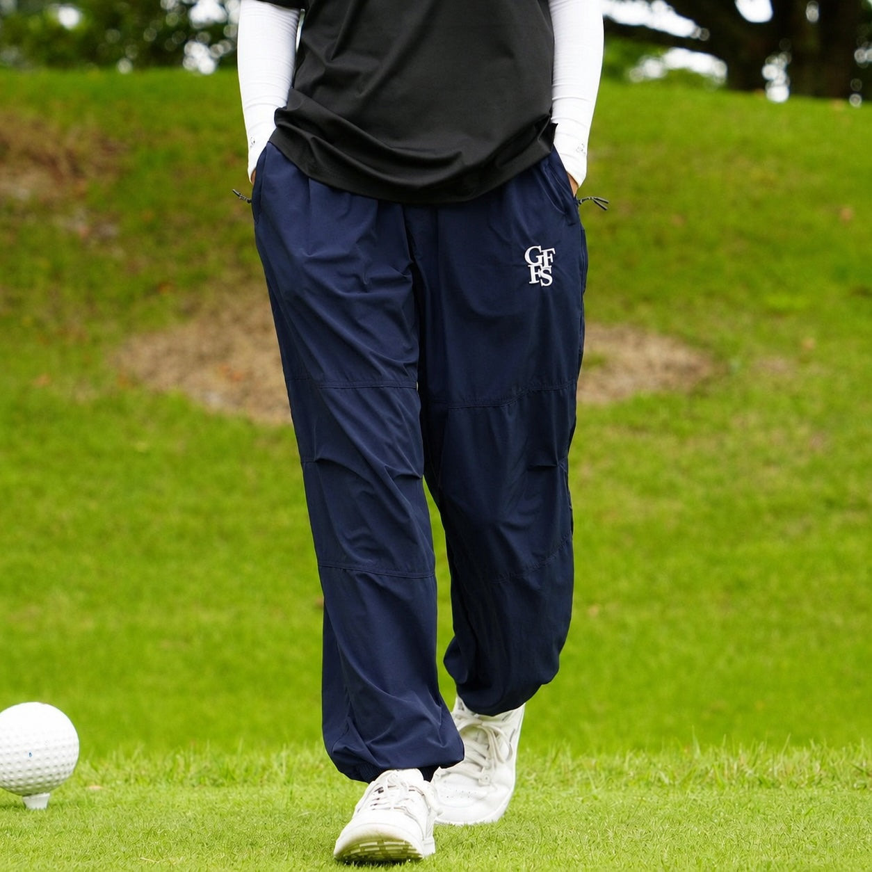 Cool touch GFFS logo wide pants