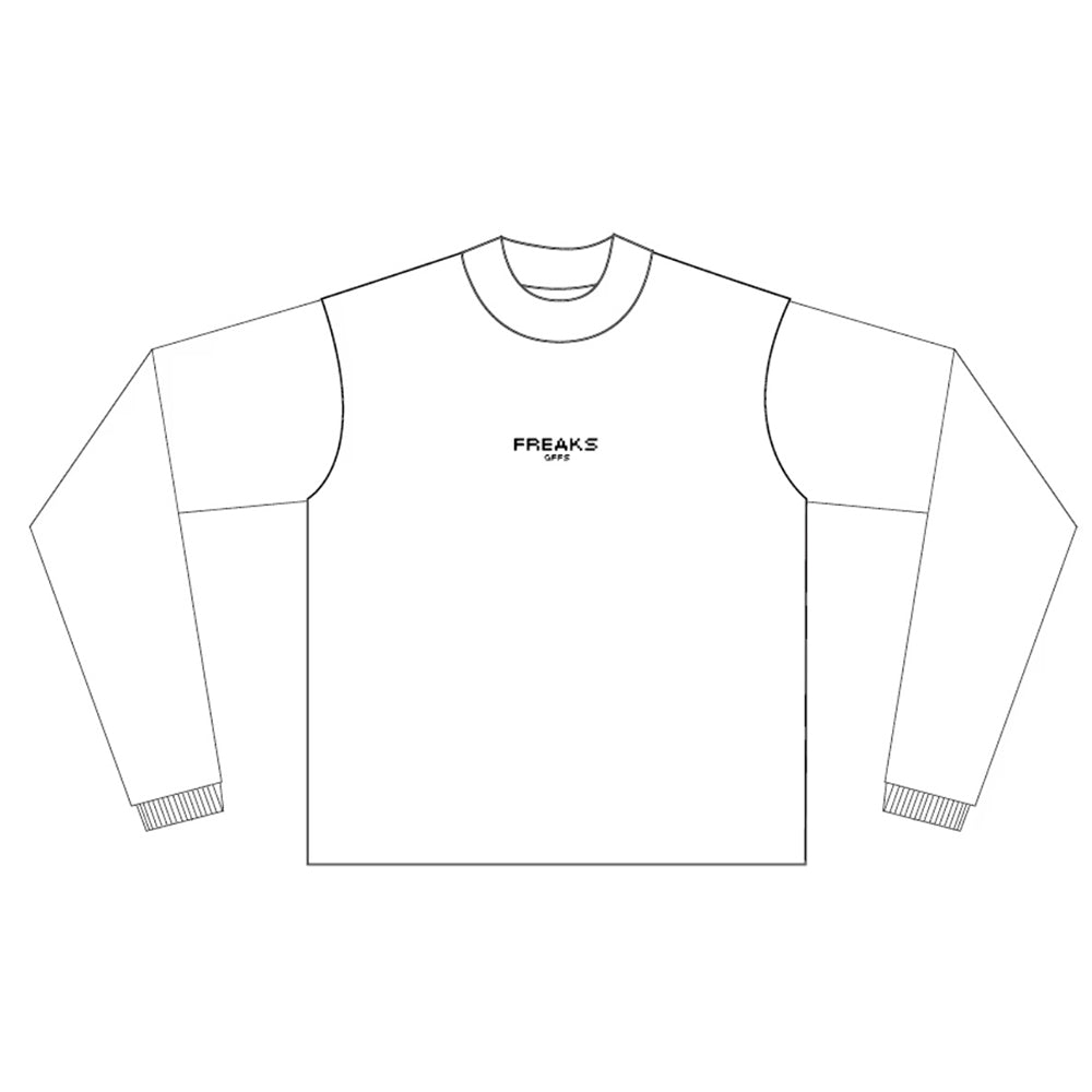 8bit logo mock neck long sleeve